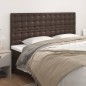 vidaXL Kopfteile 4 Stk. Braun 80x5x78/88 cm Kunstleder