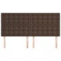vidaXL Kopfteile 4 Stk. Braun 80x5x78/88 cm Kunstleder