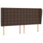vidaXL Kopfteil mit Ohren Braun 163x23x118/128 cm Kunstleder vidaXL Kopfteil mit Ohren Braun 163x23x118/128 cm Kunstleder