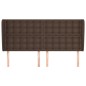 vidaXL Kopfteil mit Ohren Braun 163x23x118/128 cm Kunstleder vidaXL Kopfteil mit Ohren Braun 163x23x118/128 cm Kunstleder
