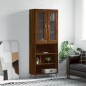 Highboard Braun Eichen-Optik 69,5x34x180 cm Holzwerkstoff Highboard Braun Eichen-Optik 69,5x34x180 cm Holzwerkstoff