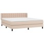 vidaXL Boxspringbett Matratze Cappuccino-Braun 160x200 cm Kunstleder vidaXL Boxspringbett Matratze Cappuccino-Braun 160x200 cm Kunstleder
