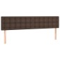 vidaXL Boxspringbett mit Matratze Braun 160x200 cm Kunstleder vidaXL Boxspringbett mit Matratze Braun 160x200 cm Kunstleder