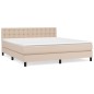 vidaXL Boxspringbett Matratze Cappuccino-Braun 160x200 cm Kunstleder vidaXL Boxspringbett Matratze Cappuccino-Braun 160x200 cm Kunstleder