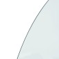 vidaXL Funkenschutzplatte Glas Halbrund 1000x600 mm vidaXL Funkenschutzplatte Glas Halbrund 1000x600 mm