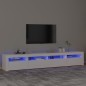 vidaXL TV-Schrank mit LED-Leuchten Weiß 240x35x40 cm vidaXL TV-Schrank mit LED-Leuchten Weiß 240x35x40 cm