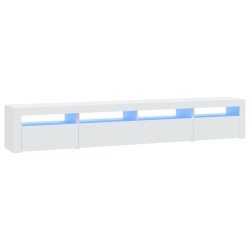 vidaXL TV-Schrank mit LED-Leuchten Weiß 240x35x40 cm