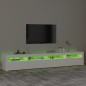 vidaXL TV-Schrank mit LED-Leuchten Weiß 240x35x40 cm vidaXL TV-Schrank mit LED-Leuchten Weiß 240x35x40 cm