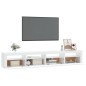 vidaXL TV-Schrank mit LED-Leuchten Weiß 240x35x40 cm vidaXL TV-Schrank mit LED-Leuchten Weiß 240x35x40 cm