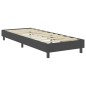 Boxspringbett Dunkelgrau Stoff 100x200 cm Boxspringbett Dunkelgrau Stoff 100x200 cm