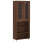 Highboard Braun Eichen-Optik 69,5x34x180 cm Holzwerkstoff Highboard Braun Eichen-Optik 69,5x34x180 cm Holzwerkstoff