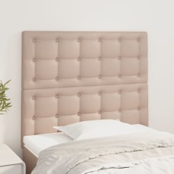 vidaXL Kopfteile 2 Stk. Cappuccino-Braun 80x5x78/88 cm Kunstleder