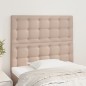 vidaXL Kopfteile 2 Stk. Cappuccino-Braun 80x5x78/88 cm Kunstleder