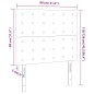 vidaXL Kopfteile 2 Stk. Cappuccino-Braun 80x5x78/88 cm Kunstleder