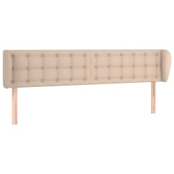 vidaXL Kopfteil mit Ohren Cappuccino-Braun 163x23x78/88 cm Kunstleder