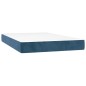vidaXL Boxspringbett mit Matratze Dunkelblau 120x200 cm Samt vidaXL Boxspringbett mit Matratze Dunkelblau 120x200 cm Samt