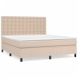 vidaXL Boxspringbett Matratze Cappuccino-Braun 160x200 cm Kunstleder vidaXL Boxspringbett Matratze Cappuccino-Braun 160x200 cm Kunstleder