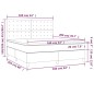 vidaXL Boxspringbett Matratze Cappuccino-Braun 160x200 cm Kunstleder vidaXL Boxspringbett Matratze Cappuccino-Braun 160x200 cm Kunstleder
