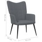 vidaXL Relaxsessel Dunkelgrau Stoff vidaXL Relaxsessel Dunkelgrau Stoff