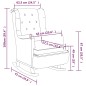 vidaXL Schaukelsessel mit Kautschukholz-Beinen Creme Stoff vidaXL Schaukelsessel mit Kautschukholz-Beinen Creme Stoff