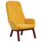 vidaXL Relaxsessel mit Hocker Senfgelb Samt vidaXL Relaxsessel mit Hocker Senfgelb Samt