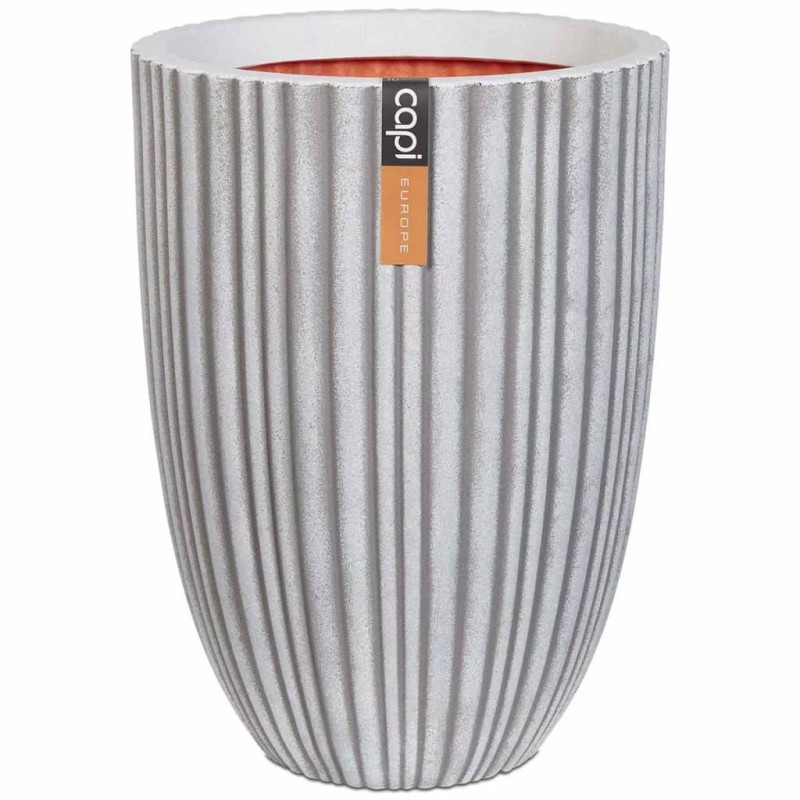 Capi Vase Urban Tube Elegant Niedrig 34 x 46 cm Elfenbein PKIVT782 Capi Vase Urban Tube Elegant Niedrig 34 x 46 cm Elfenbein PKIVT782