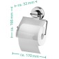 RIDDER Toilettenpapierhalter 17 x 3,2 x 16,6 cm Chrom 12100000 RIDDER Toilettenpapierhalter 17 x 3,2 x 16,6 cm Chrom 12100000