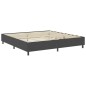 vidaXL Boxspringbett Dunkelgrau Stoff 200x200 cm vidaXL Boxspringbett Dunkelgrau Stoff 200x200 cm