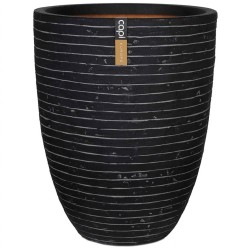 Capi Vase Blumentopf Nature Row Elegant Low 36x47cm Anthrazit PKRWZ782