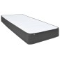 vidaXL Boxspringbett Dunkelgrau Stoff 200x200 cm vidaXL Boxspringbett Dunkelgrau Stoff 200x200 cm