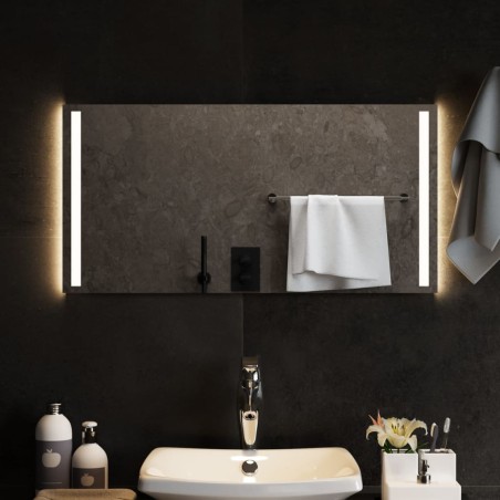 vidaXL LED-Badspiegel 80x40 cm