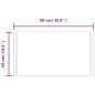 vidaXL LED-Badspiegel 90x50 cm vidaXL LED-Badspiegel 90x50 cm