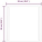 vidaXL LED-Badspiegel 50x50 cm vidaXL LED-Badspiegel 50x50 cm