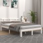 vidaXL Massivholzbett Weiß 120x190 cm vidaXL Massivholzbett Weiß 120x190 cm