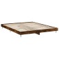 vidaXL Bettgestell Räuchereiche 160x200 cm Holzwerkstoff vidaXL Bettgestell Räuchereiche 160x200 cm Holzwerkstoff