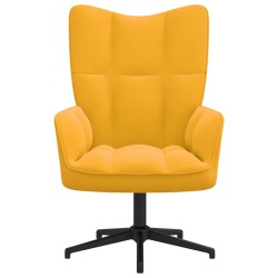 vidaXL Relaxsessel Senfgelb Samt