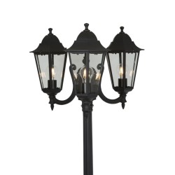 Smartwares Gartenlaterne 3-armig 180 W Schwarz 220 cm CLAS5000.036