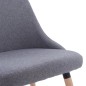 vidaXL Esszimmerstühle 2 Stk. Hellgrau Stoff vidaXL Esszimmerstühle 2 Stk. Hellgrau Stoff