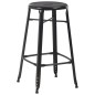 vidaXL Barhocker 6 Stk. Schwarz Stahl vidaXL Barhocker 6 Stk. Schwarz Stahl