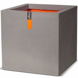 Capi Pflanzgefäß Urban Smooth Quadratisch 50x50x50 cm Grau PKGR904