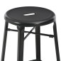 vidaXL Barhocker 6 Stk. Schwarz Stahl vidaXL Barhocker 6 Stk. Schwarz Stahl