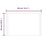 vidaXL LED-Badspiegel 80x50 cm vidaXL LED-Badspiegel 80x50 cm