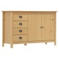 vidaXL Sideboard Hill Honigbraun 130x40x80 cm Massivholz Kiefer vidaXL Sideboard Hill Honigbraun 130x40x80 cm Massivholz Kiefer
