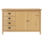 vidaXL Sideboard Hill Honigbraun 130x40x80 cm Massivholz Kiefer vidaXL Sideboard Hill Honigbraun 130x40x80 cm Massivholz Kiefer