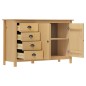 vidaXL Sideboard Hill Honigbraun 130x40x80 cm Massivholz Kiefer vidaXL Sideboard Hill Honigbraun 130x40x80 cm Massivholz Kiefer