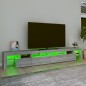 vidaXL TV-Schrank mit LED-Leuchten Grau Sonoma 260x36,5x40 cm vidaXL TV-Schrank mit LED-Leuchten Grau Sonoma 260x36,5x40 cm