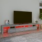 vidaXL TV-Schrank mit LED-Leuchten Grau Sonoma 260x36,5x40 cm vidaXL TV-Schrank mit LED-Leuchten Grau Sonoma 260x36,5x40 cm