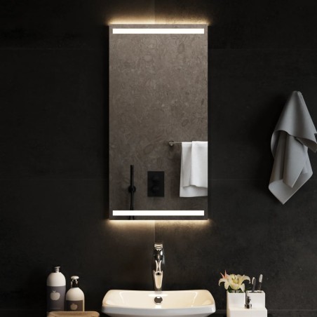 vidaXL LED-Badspiegel 40x80 cm