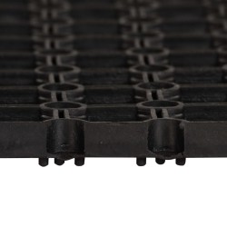 vidaXL Gummimatte 16 mm 80 x 120 cm