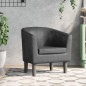 vidaXL Clubsessel Grau Kunstleder vidaXL Clubsessel Grau Kunstleder